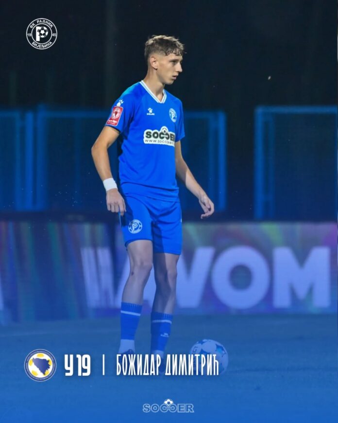 Božidar Dimitrić iz FK “Radnik“ Bijeljina dobio poziv u U19 reprezentaciju BiH