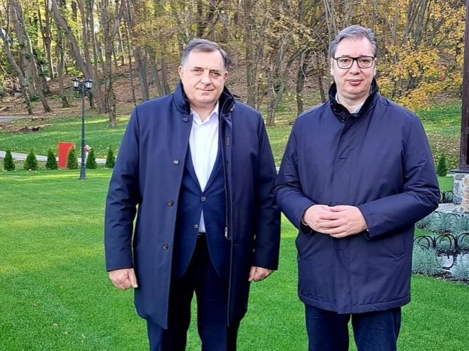 Dodik i Vučić o svim važnim pitanjama za Srpsku i Srbiju