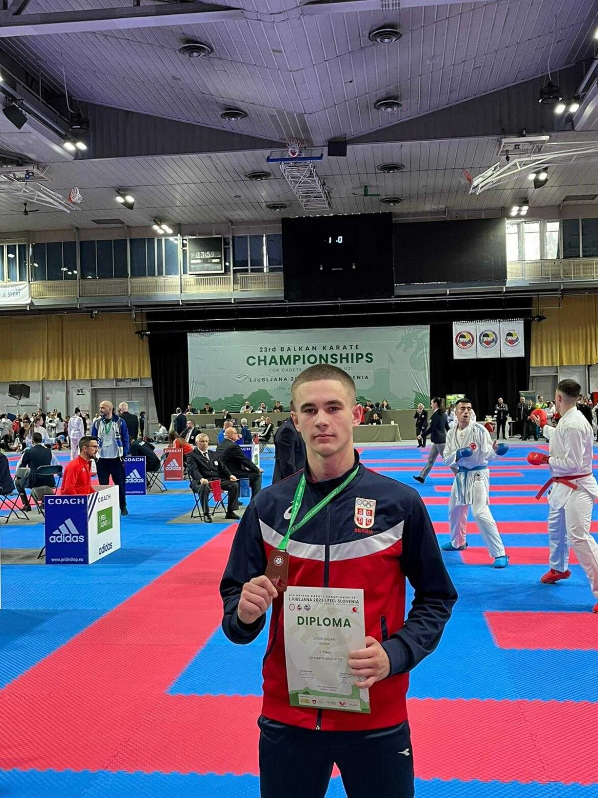 UROŠ RADAN iz Bijeljine BRONZANI za Srbiju na Balkanskom karate prvenstvu u Sloveniji (foto)