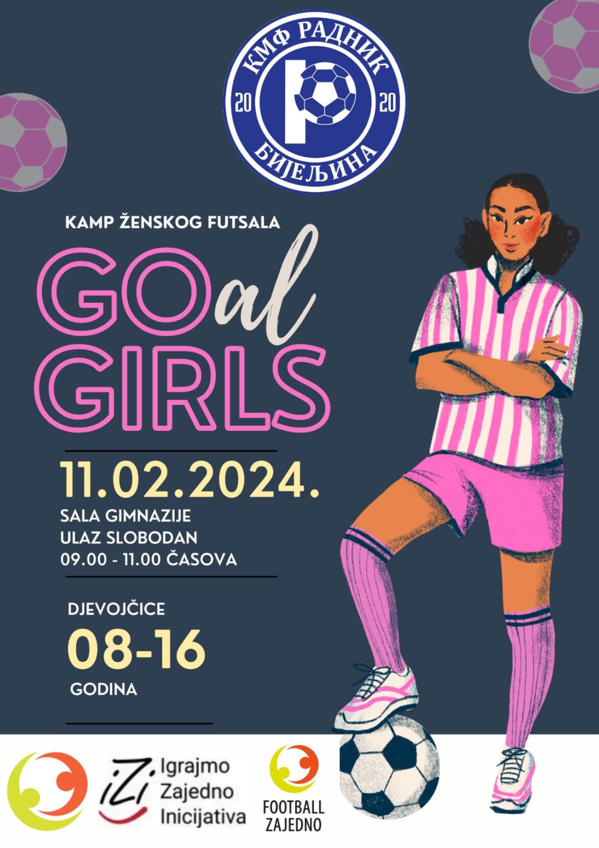 Kamp „GOal girls“ u Bijeljini – približiti djevojčicama futsal kao sport